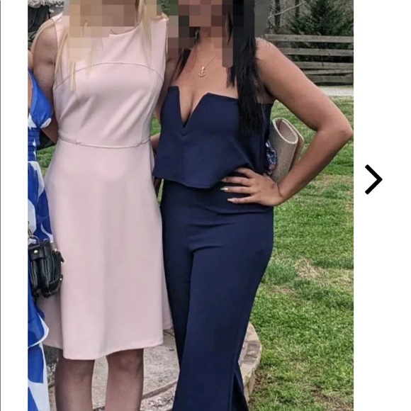 Lulus Strapless jumpsuit in Navy Blue - Picture 3 of 3